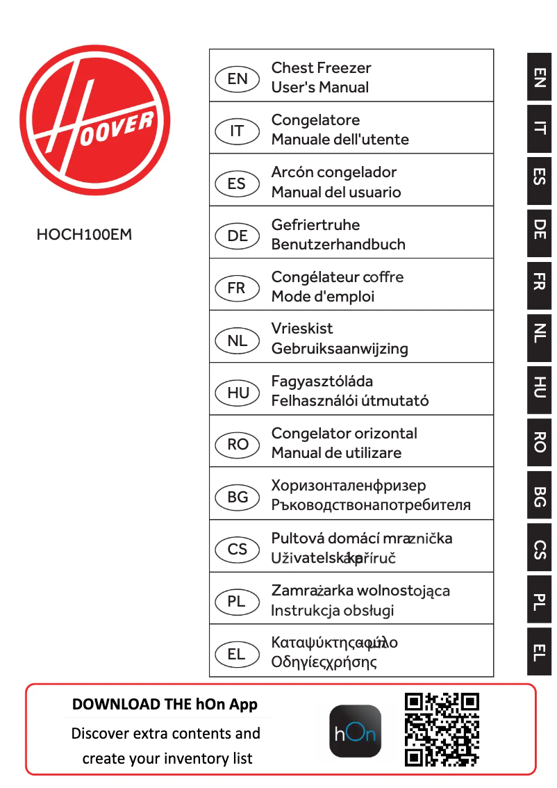 Image de la première page du manuel de l'appareil HOCH100EM
