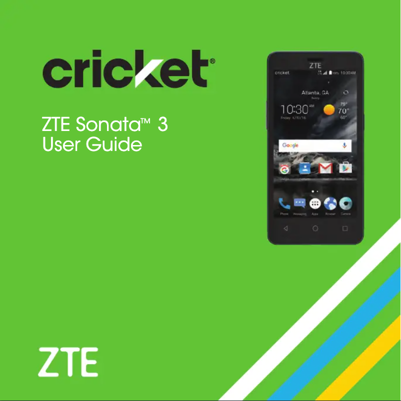 Page 1 de la notice Manuel utilisateur ZTE Sonata 3