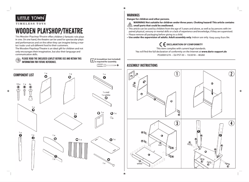Image de la première page du manuel de l'appareil D2-PST-03