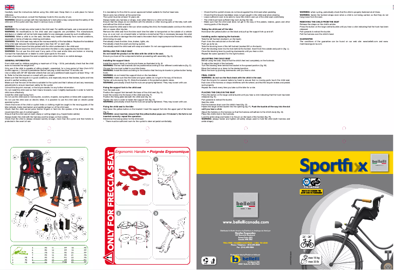 Image de la première page du manuel de l'appareil Sportfix