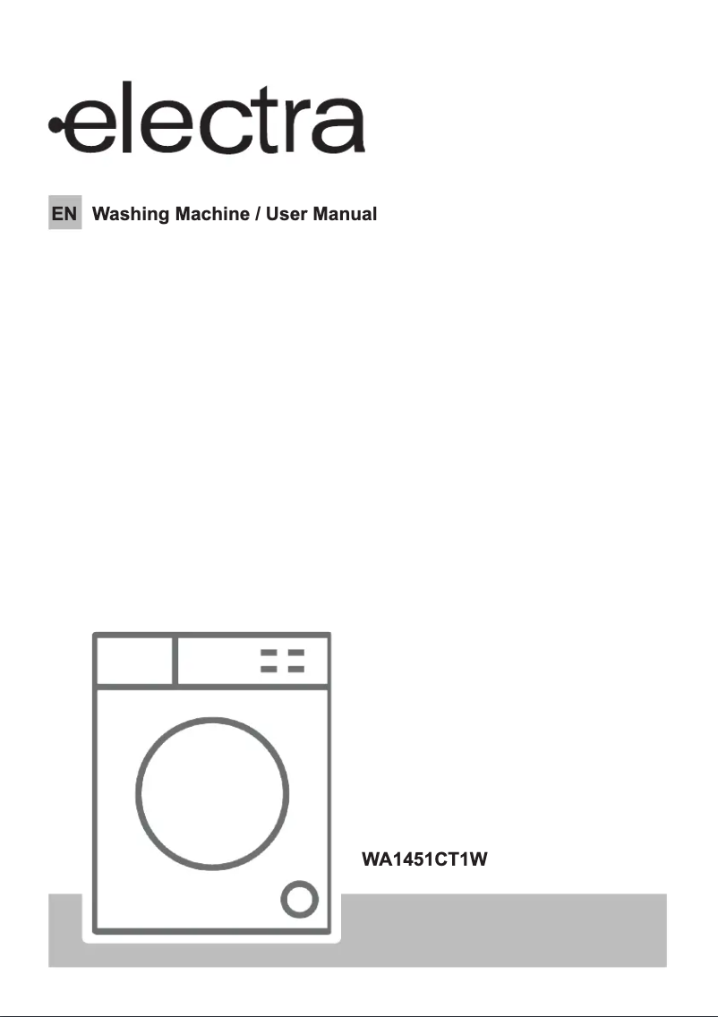 Page n°1 - Manuel utilisateur Electra WA1451CT1W