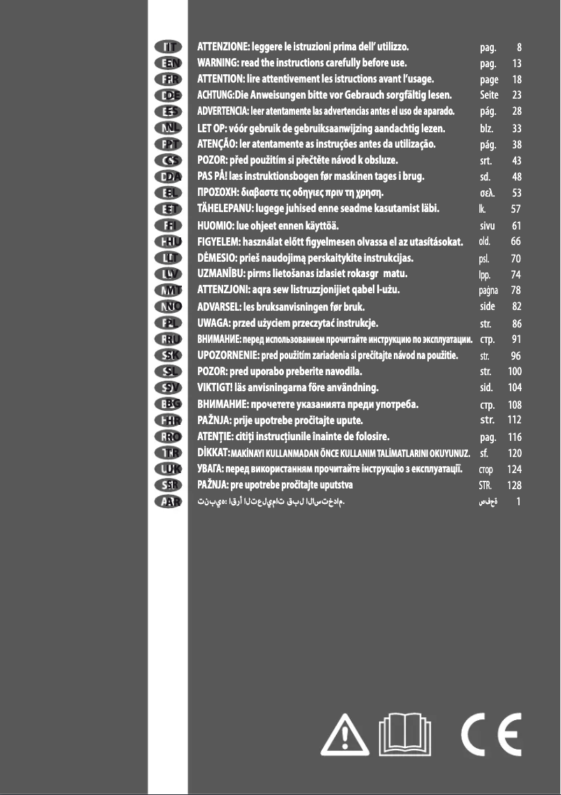 Image de la première page du manuel de l'appareil Race 125