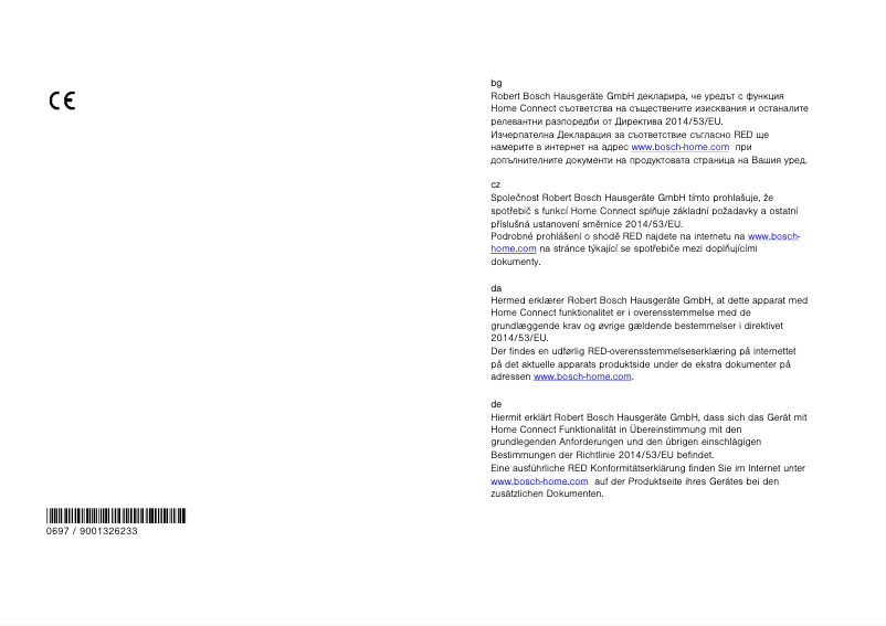 Page n°1 - Mode d'emploi Bosch WAV28E42