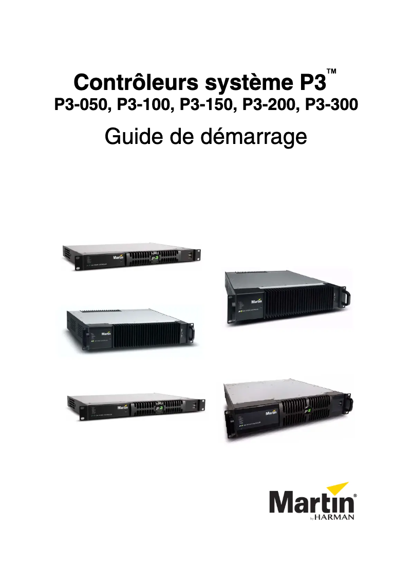 Page n°1 - Manuel utilisateur Martin P3-200