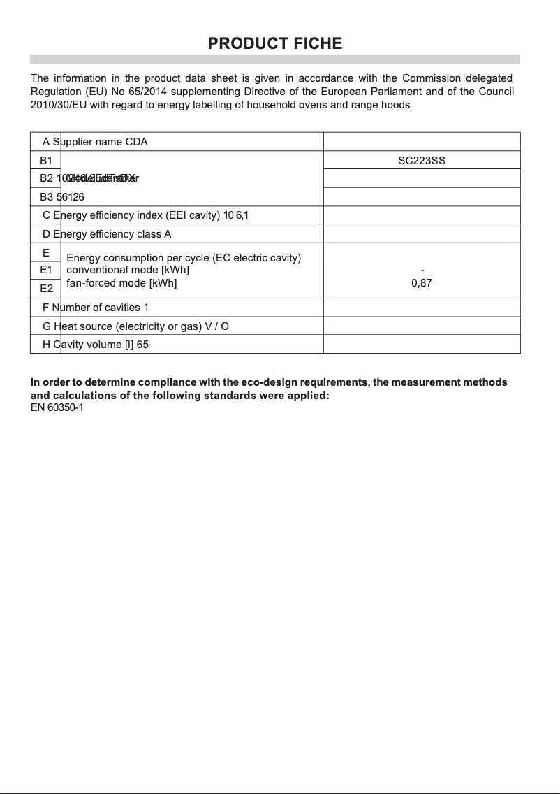 Image de la première page du manuel de l'appareil SC223SS