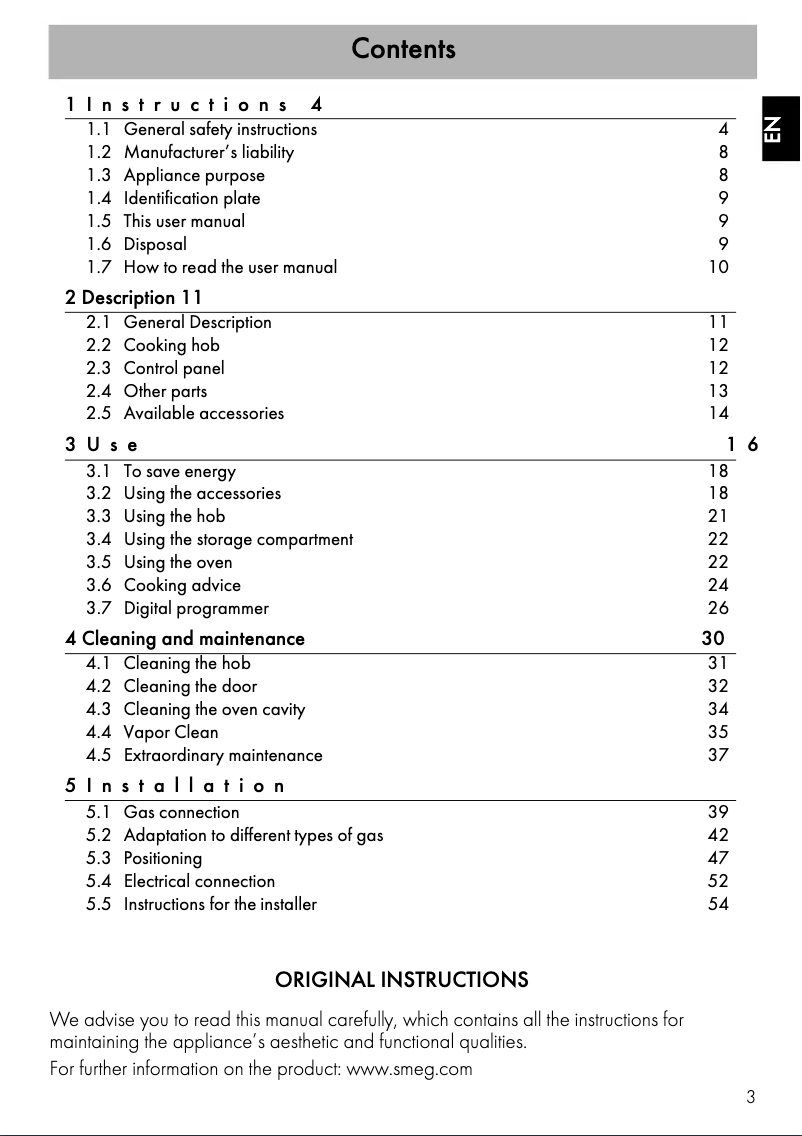 Page n°1 - Brochure Smeg SCB91MCX9