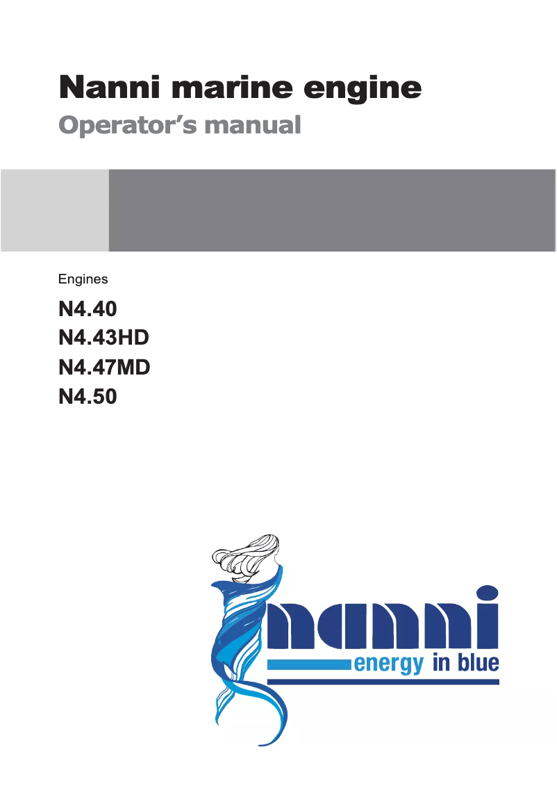 Page 1 de la notice Manuel utilisateur Nanni N4.40