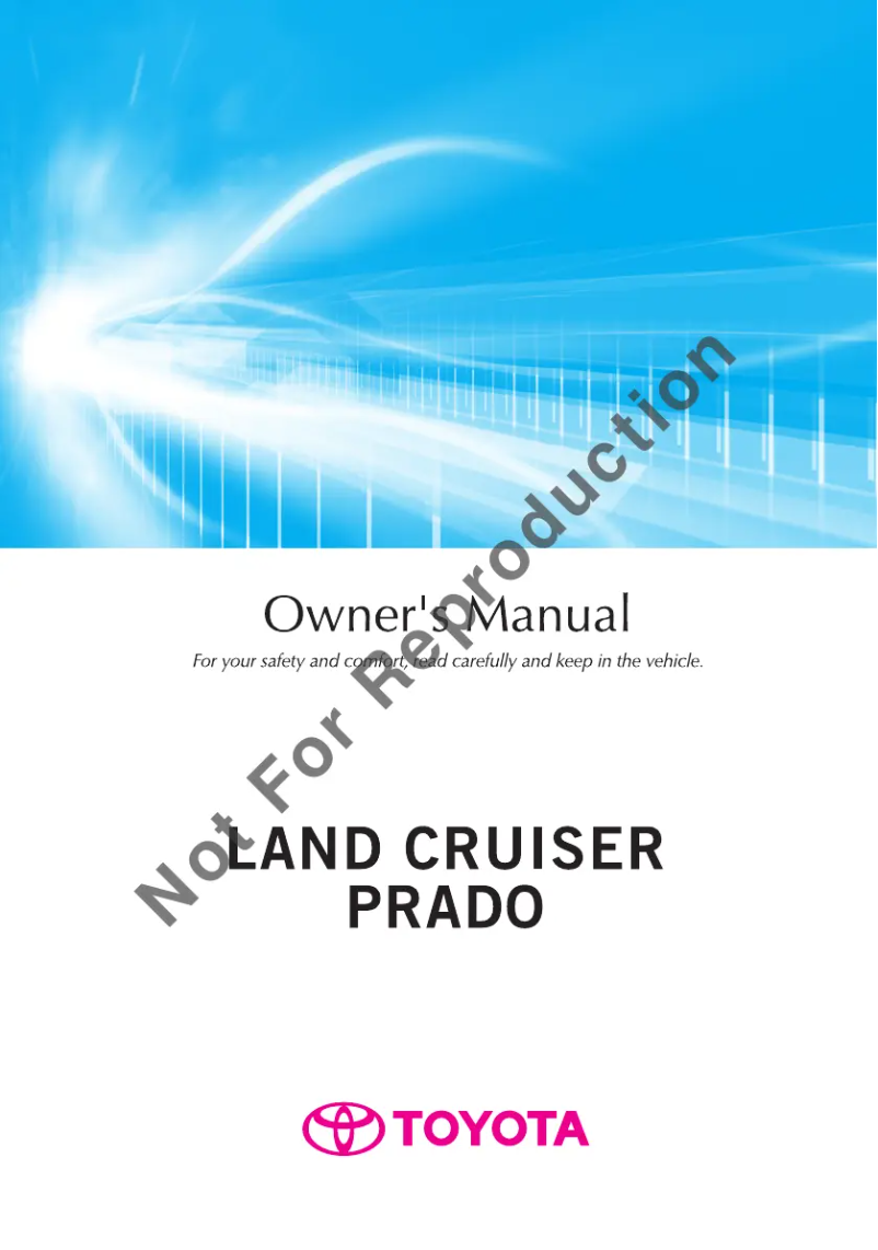 Page 1 de la notice Manuel utilisateur Toyota Land Cruiser Prado (2015)