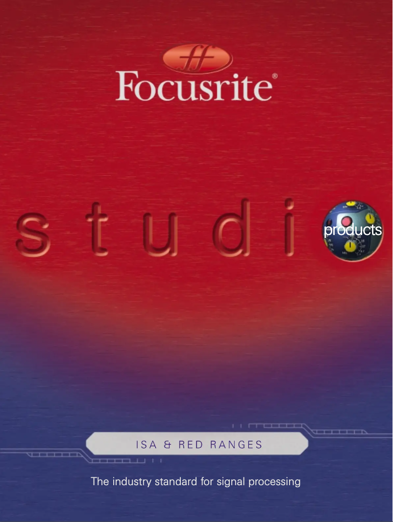 Página 1 del manual Folleto Focusrite Red 5