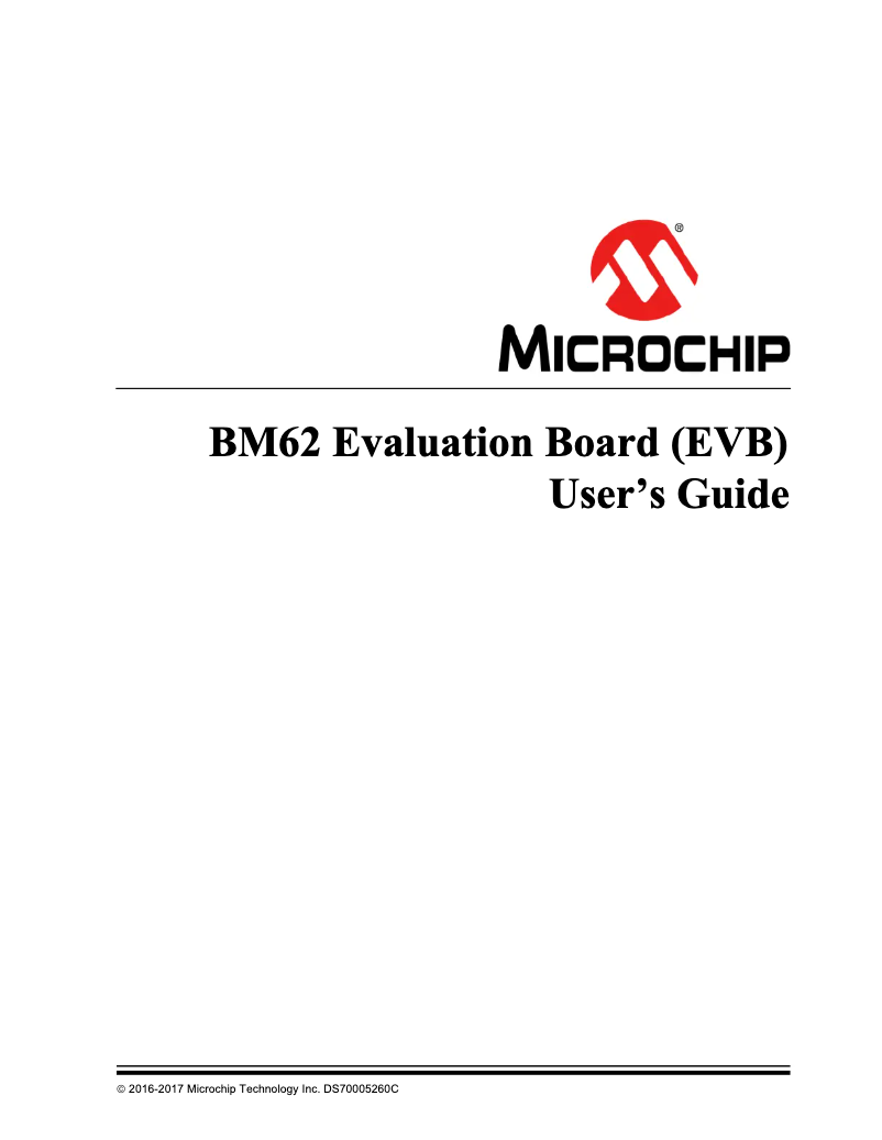 Page 1 de la notice Manuel utilisateur Microchip BM62