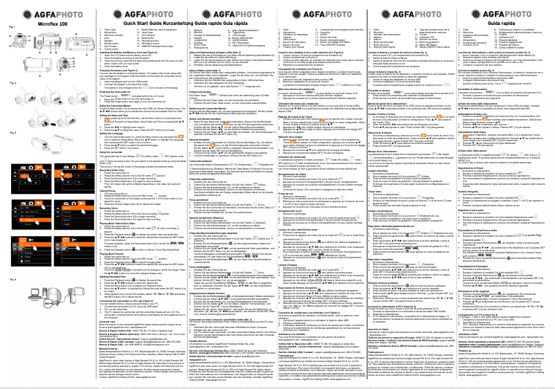 Page 1 de la notice Guide de démarrage rapide Agfa Microflex 100
