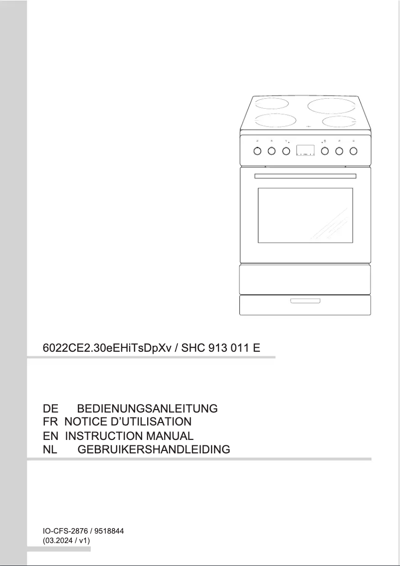 Página 1 del manual Manual de usuario Amica SHC 913 011 E
