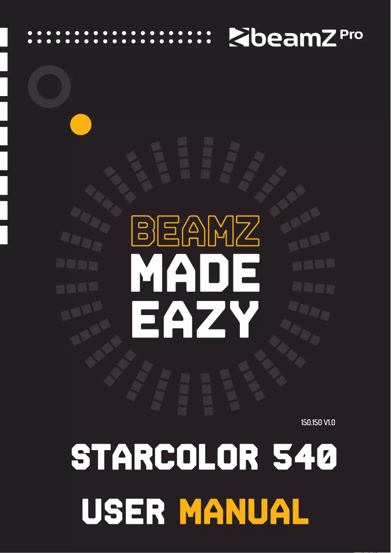 Page 1 of the manual User Manual BeamZ StarColor 540