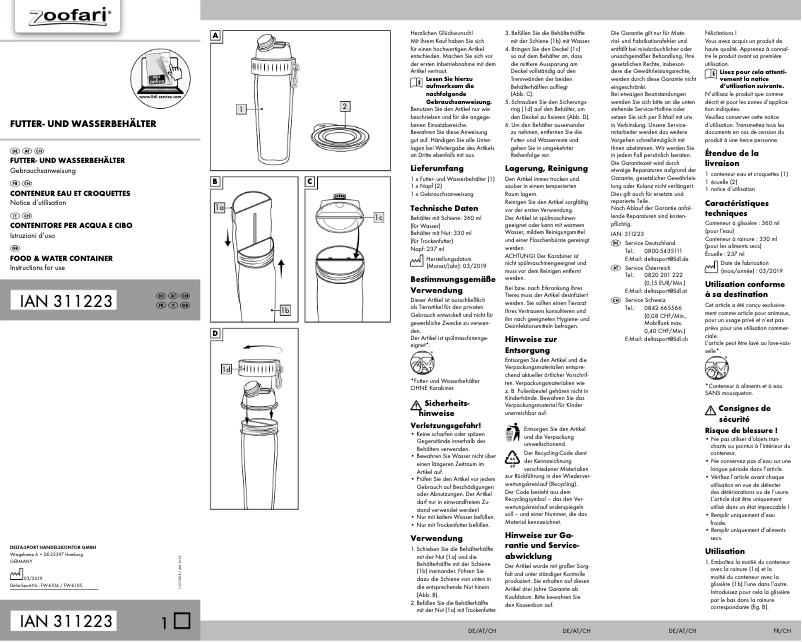 Página 1 del manual Manual de usuario Zoofari IAN 311223