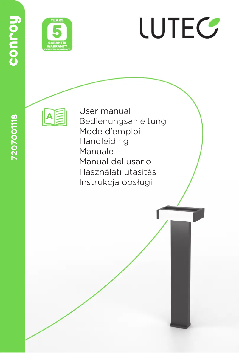 Image de la première page du manuel de l'appareil Conroy