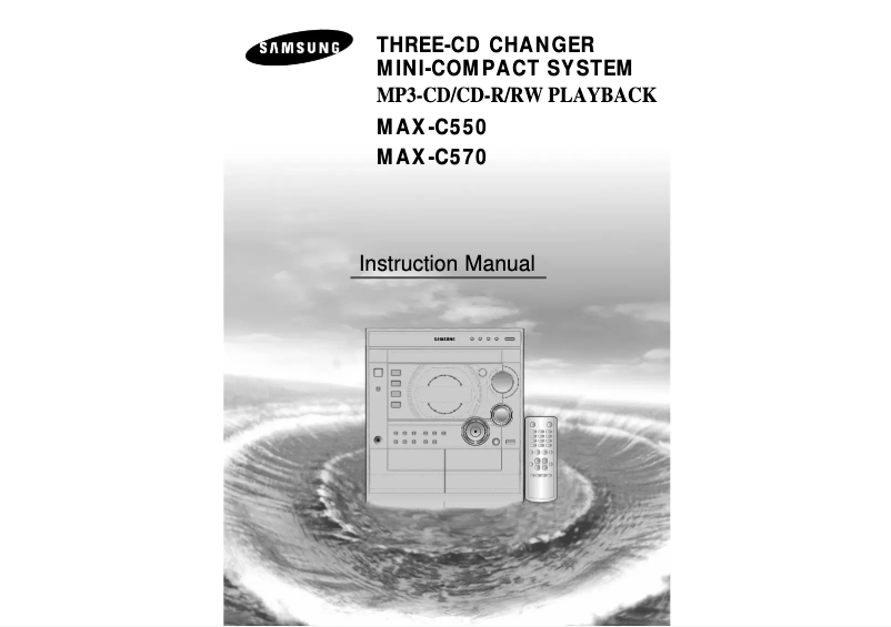 Image de la première page du manuel de l'appareil MAX-C550