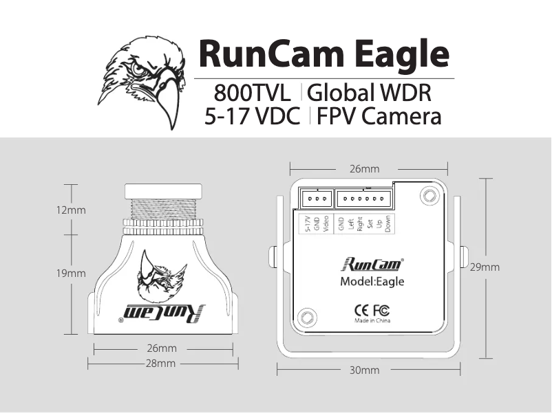 Page n°1 - Manuel utilisateur Runcam EAGLE-OR-43
