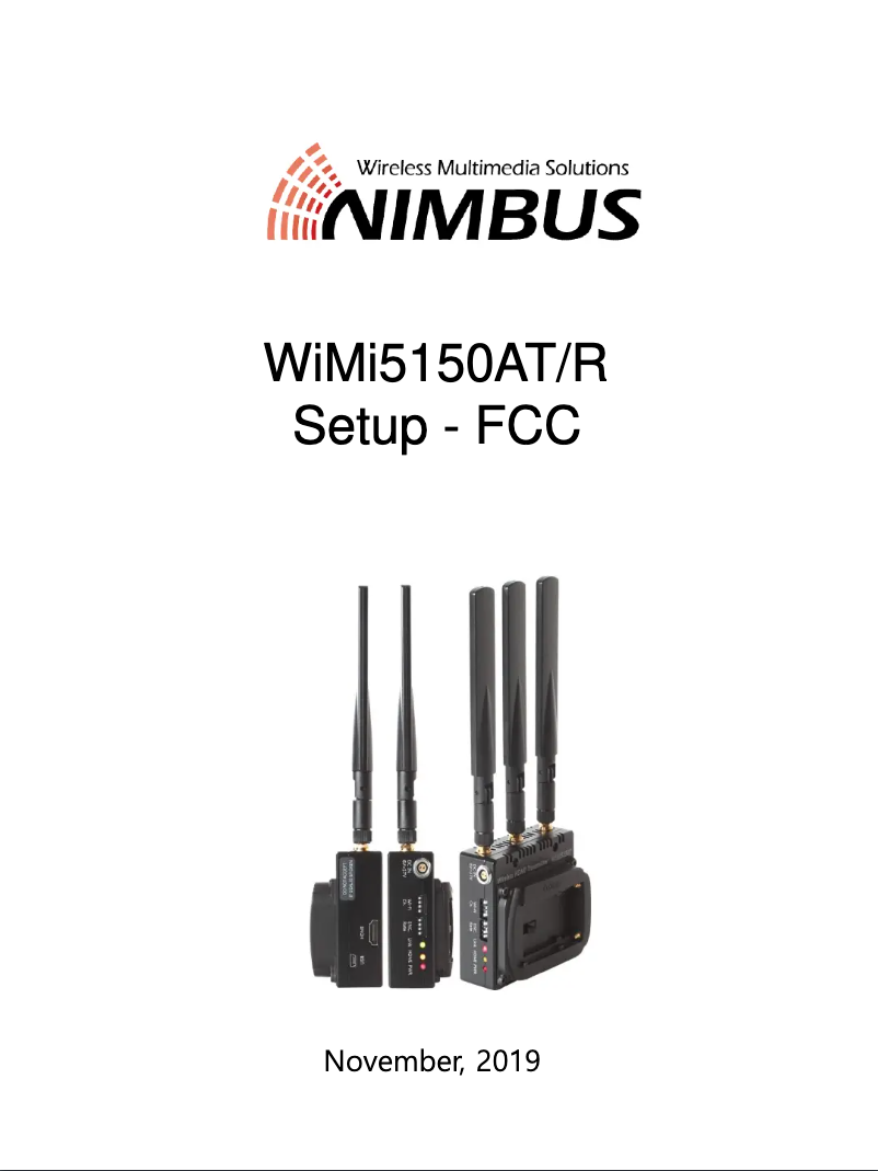 Page 1 de la notice Manuel utilisateur Nimbus WiMi5150AT