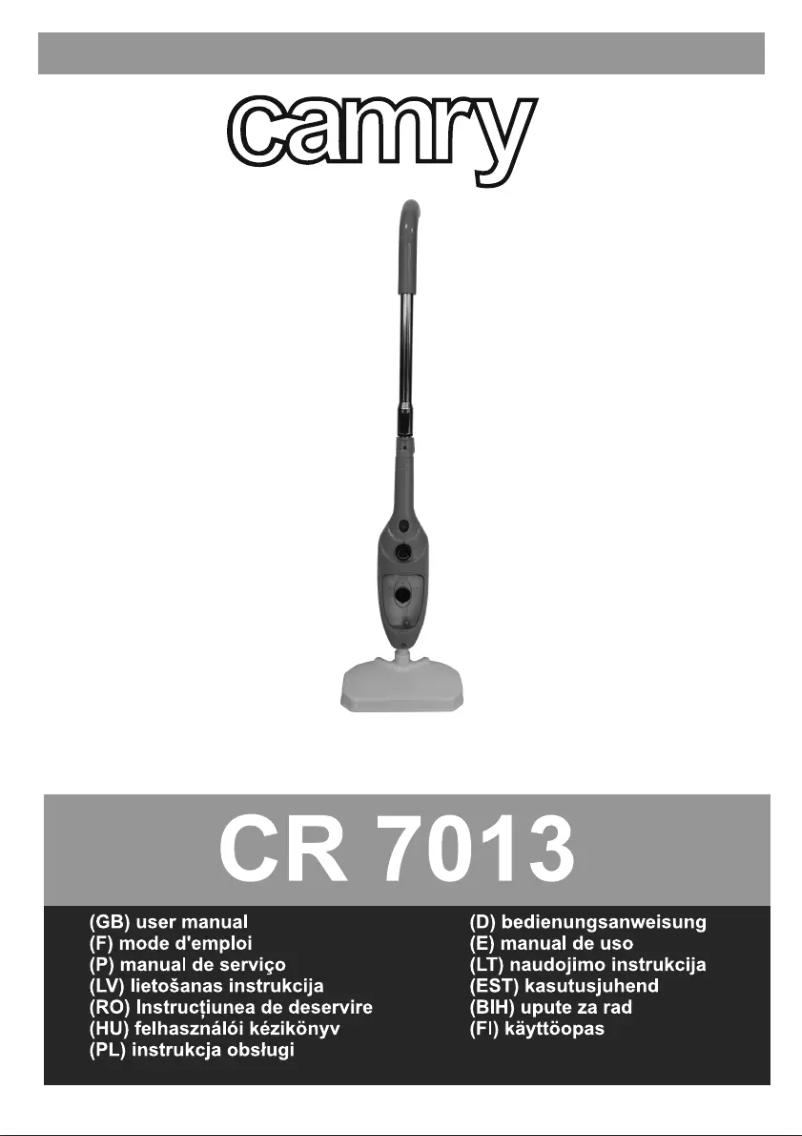 Page 1 of the manual User Manual Camry CR 7013
