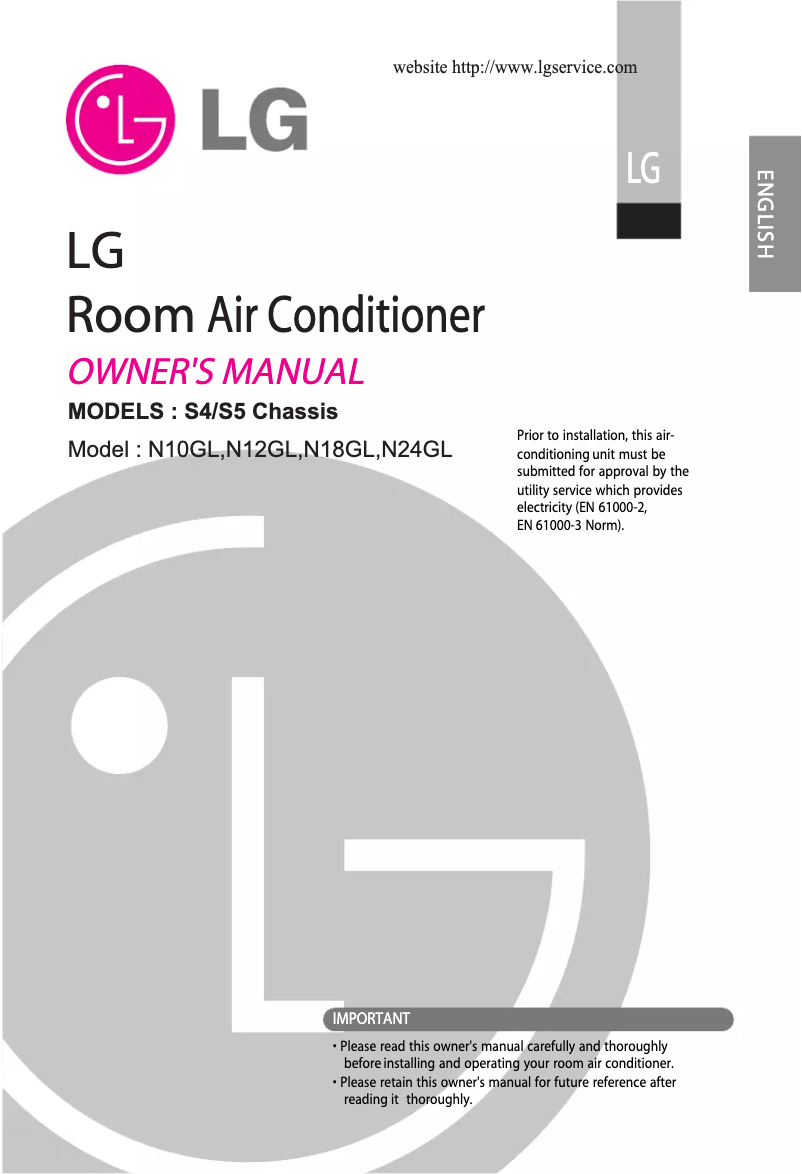 Page 1 de la notice Manuel utilisateur LG HSN24GB