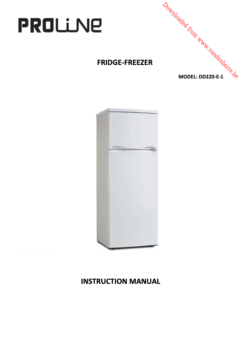 Page 1 de la notice Manuel utilisateur Proline DD220E-1