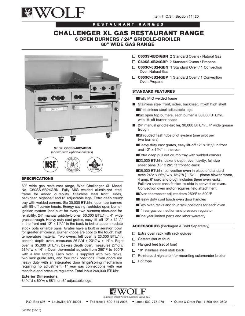 Image de la première page du manuel de l'appareil C60SC-6B24GB