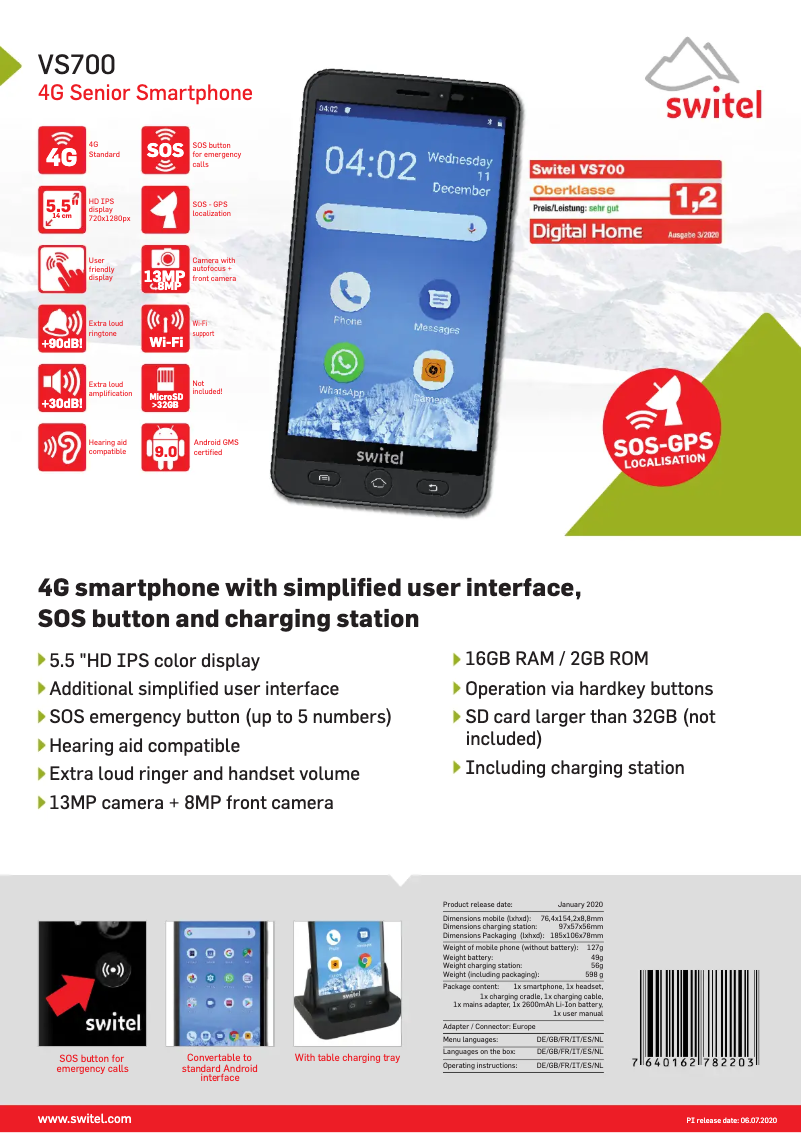 Image de la première page du manuel de l'appareil VS700