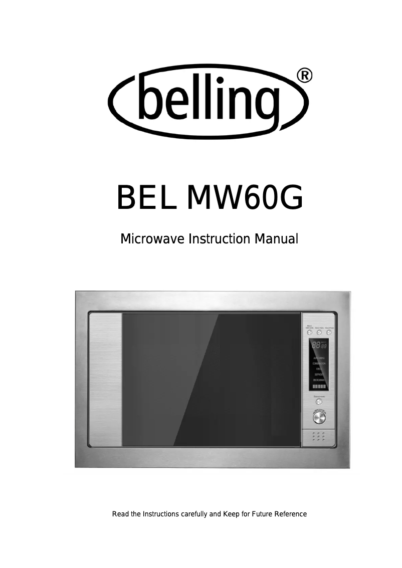 Page n°1 - Manuel utilisateur Belling BIMW60