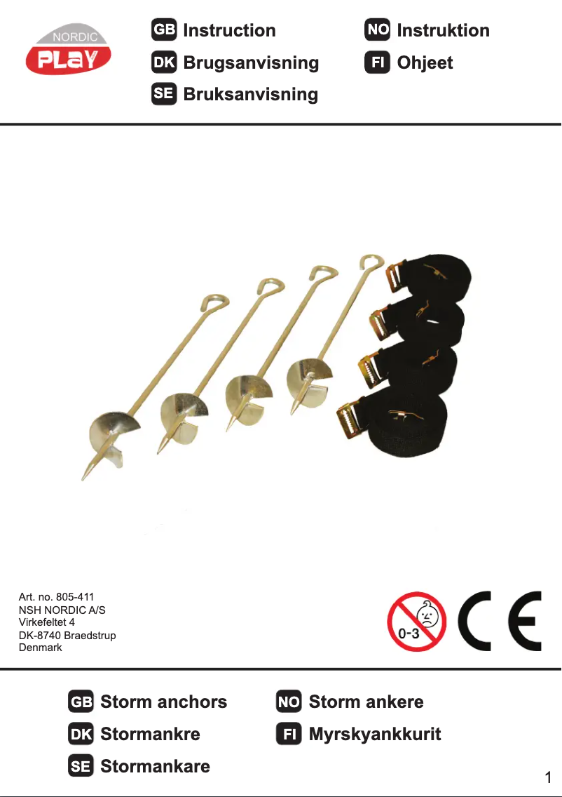 Image de la première page du manuel de l'appareil 805-411