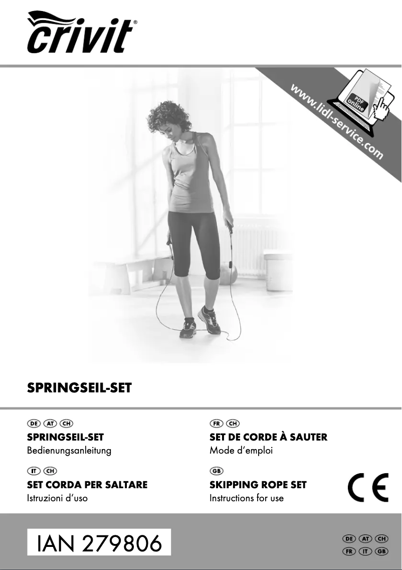 Page 1 de la notice Manuel utilisateur Crivit IAN 279806