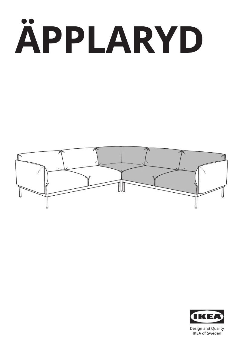 Page 1 de la notice Manuel utilisateur Ikea ÄPPLARYD 705.043.37