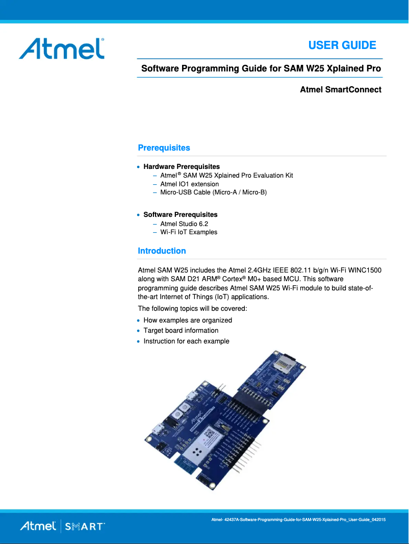 Página 1 del manual Manual de usuario Microchip ATSAMW25
