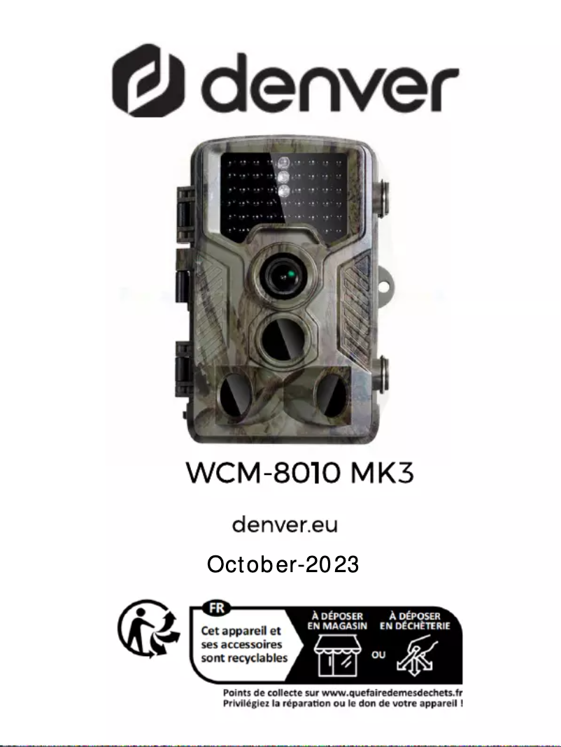 Image de la première page du manuel de l'appareil WCM-8010 MK3