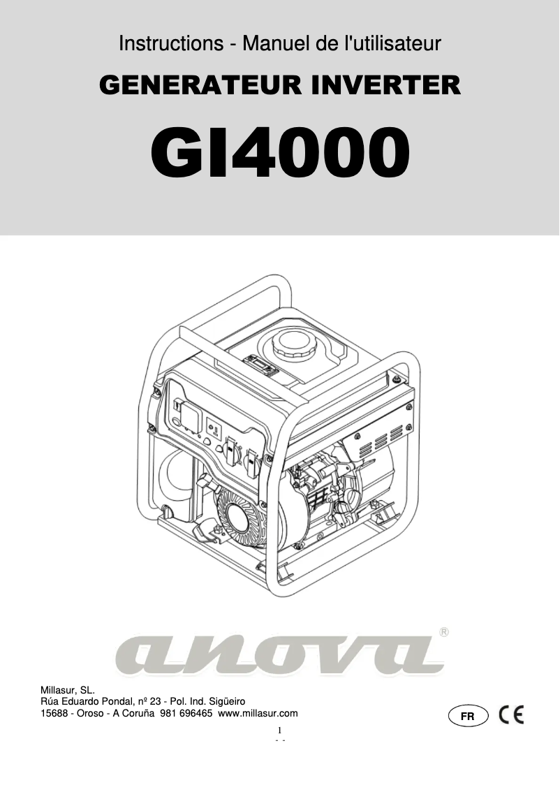 Image de la première page du manuel de l'appareil GI4000