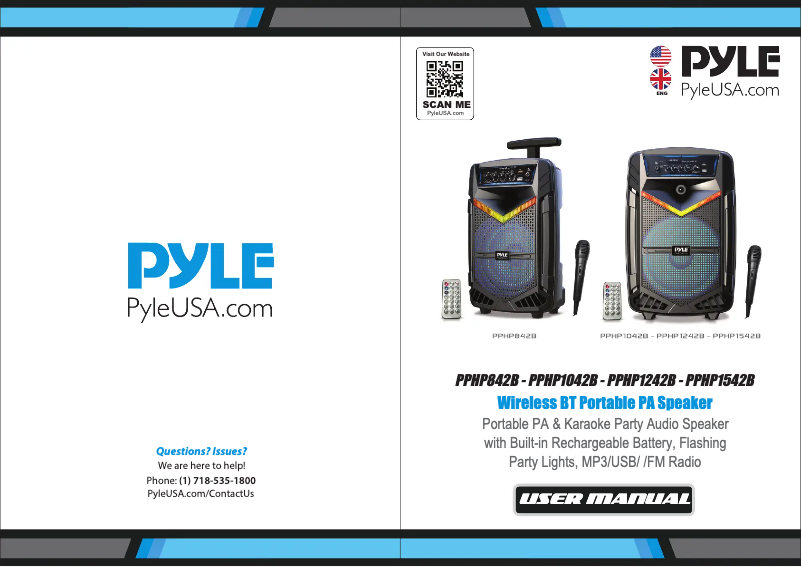 Page n°1 - Manuel utilisateur Pyle PPHP1042B