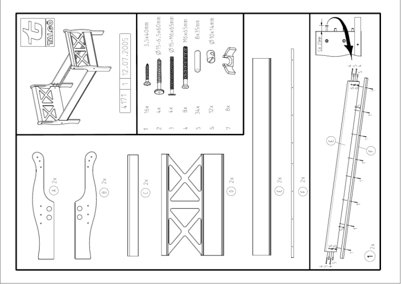 Page n°1 - Manuel utilisateur Talgø Skagen