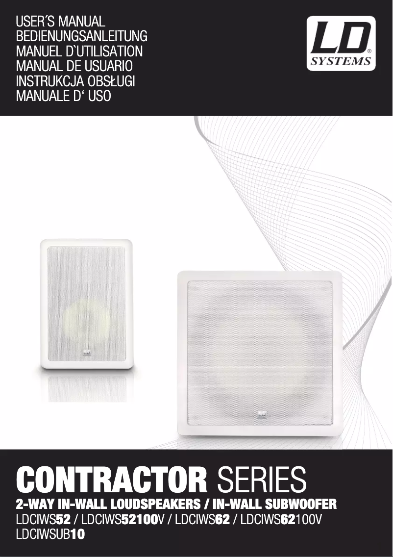 Image de la première page du manuel de l'appareil Contractor CIWS 62