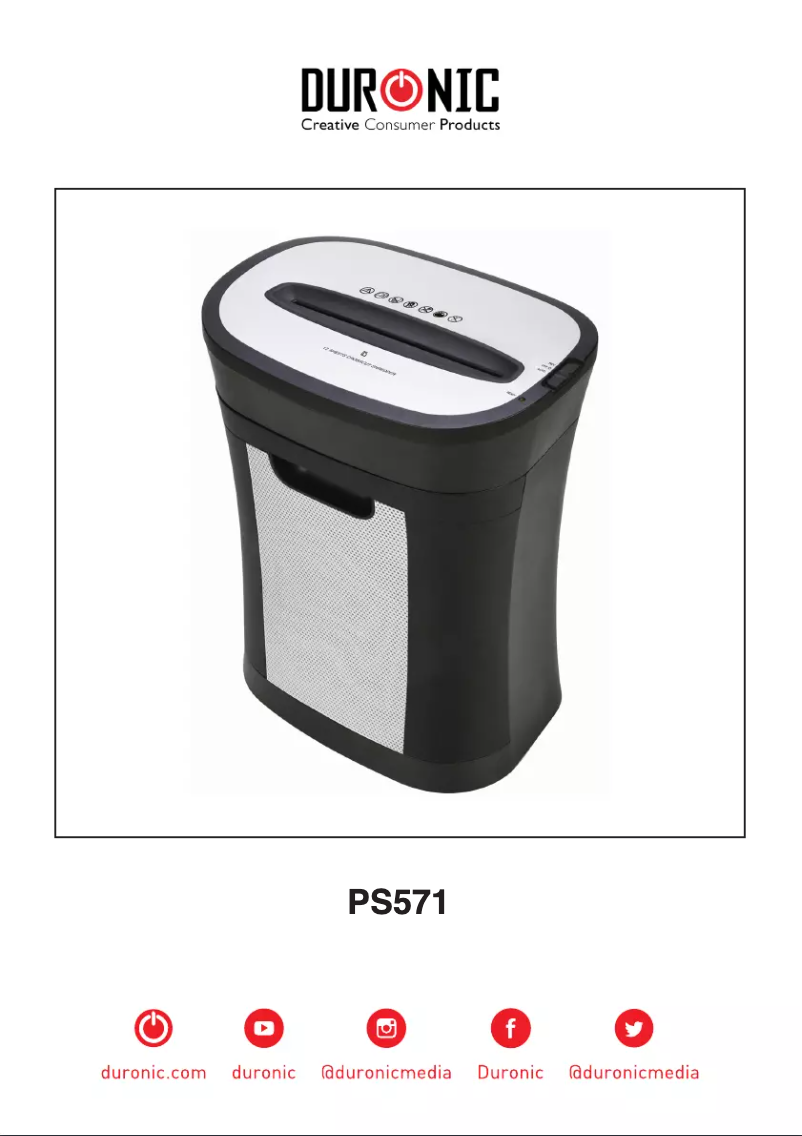 Image de la première page du manuel de l'appareil PS571