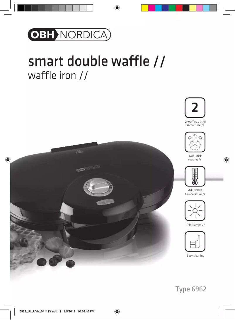 Página 1 del manual Manual de usuario OBH Nordica Smart Double 6962