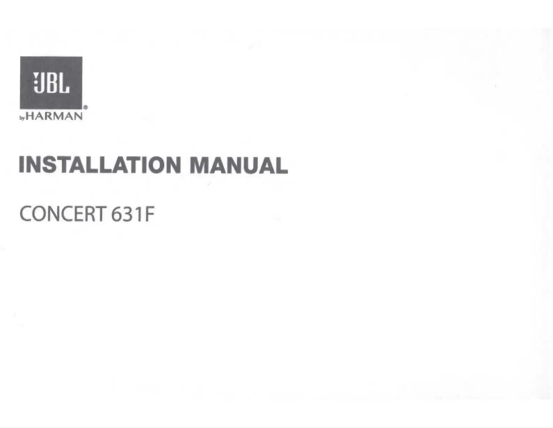 Page 1 de la notice Manuel utilisateur JBL Concert 631F