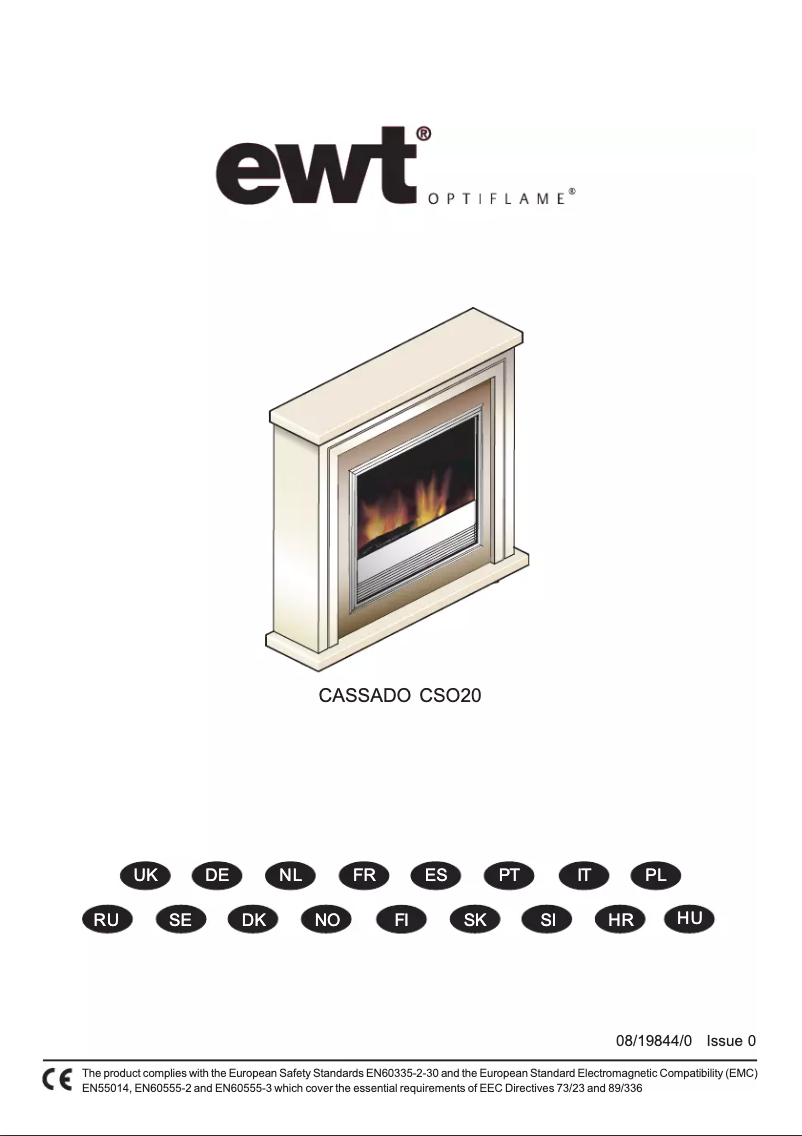 Imagen de la primera página del manual del dispositivo Cassado CSO20