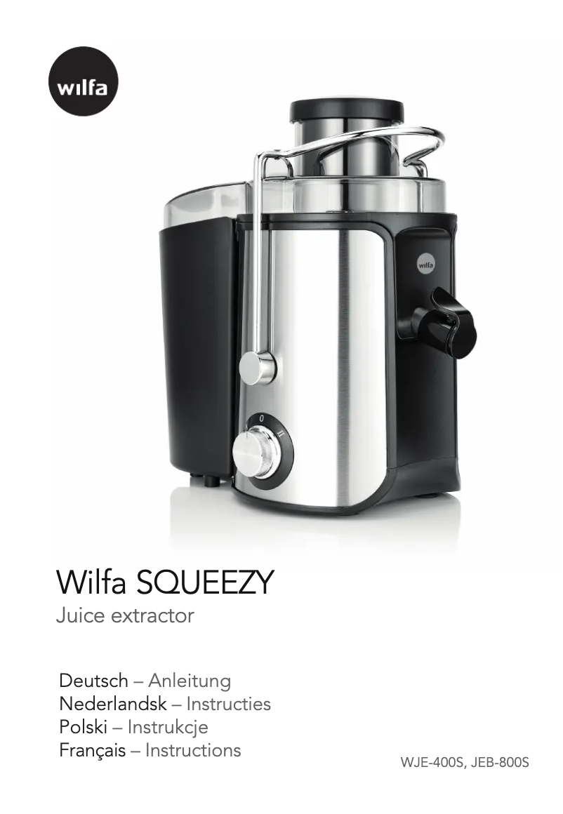 Image de la première page du manuel de l'appareil Squeezy WJE-400S