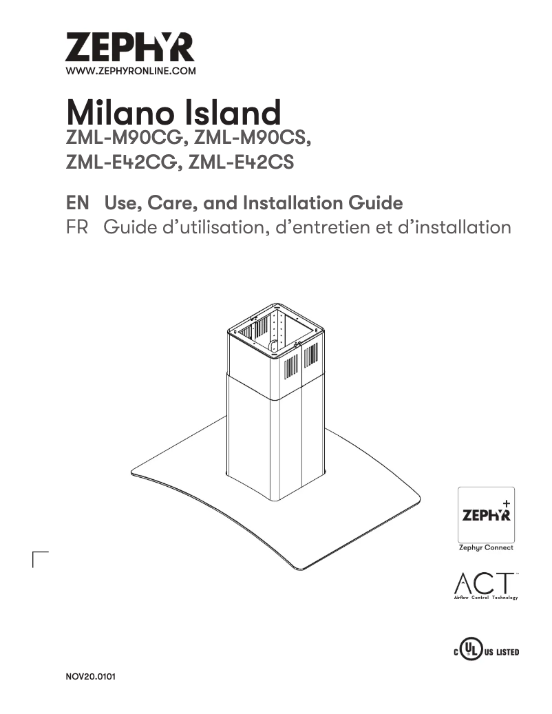 Image de la première page du manuel de l'appareil Milano ZML-E42CS
