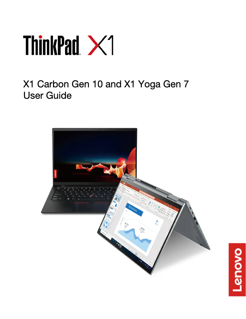 Page n°1 - Manuel utilisateur Lenovo ThinkPad X1 Carbon G10