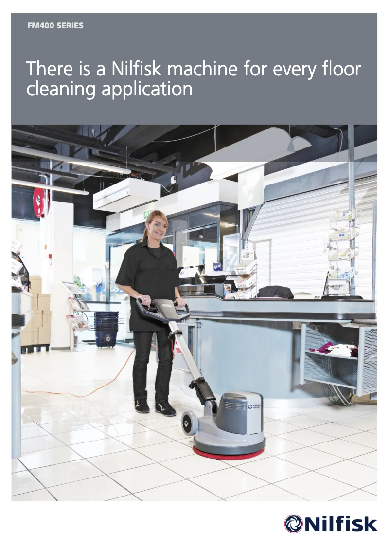 Page 1 de la notice Brochure Nilfisk FM400L