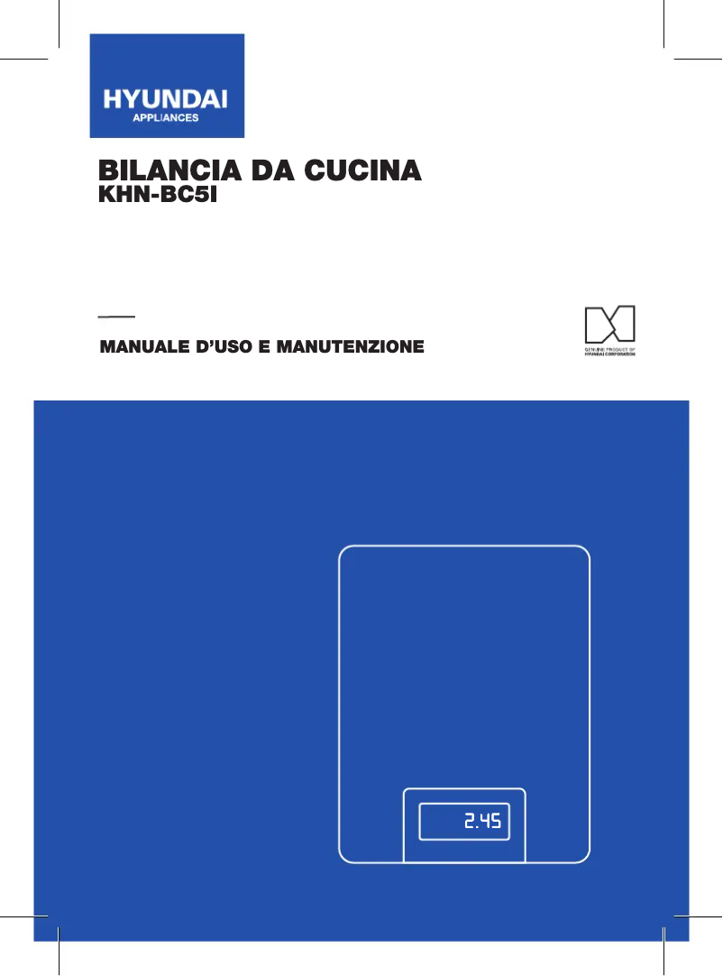 Image de la première page du manuel de l'appareil KHN-BC5I