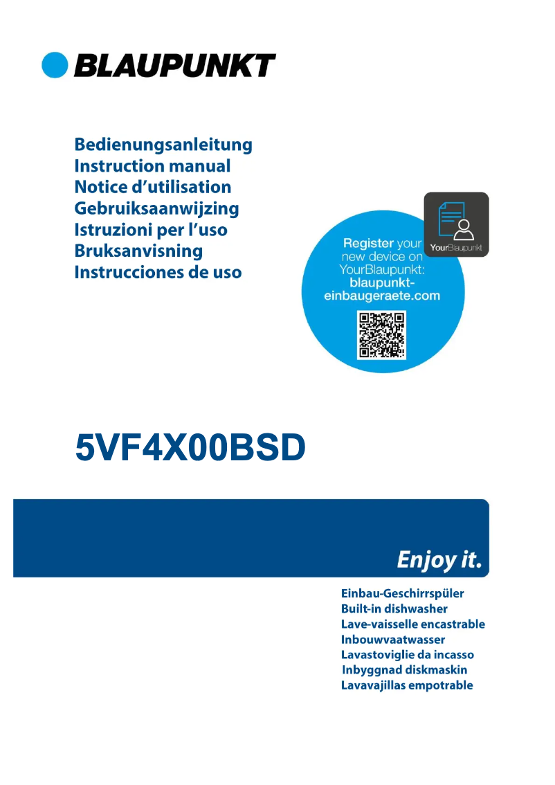 Page 1 de la notice Manuel utilisateur Blaupunkt 5VF4X00BSD