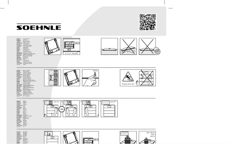 Page 1 de la notice Manuel utilisateur Soehnle Bamboo Natural