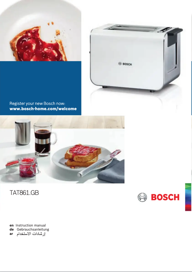 Page 1 de la notice Manuel utilisateur Bosch TAT8611GB