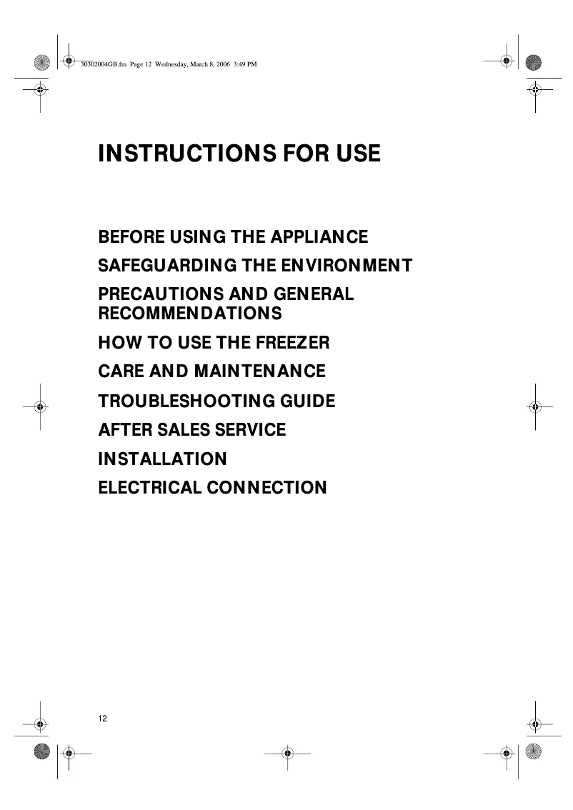 Page 1 de la notice Manuel utilisateur Whirlpool WV1861 NFW